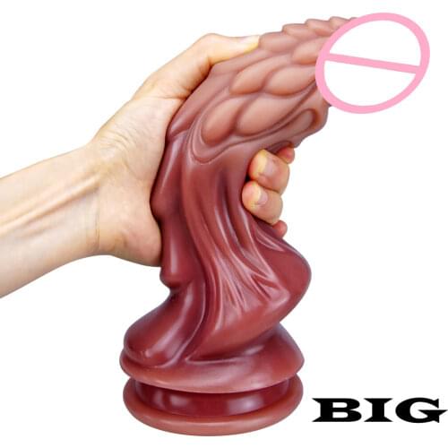 Dragon Monster Dildo Silicone Huge Penis with Suction Cup Big Dick Animal Anal Dildo Vagina Massager Masturbator Sex Toys