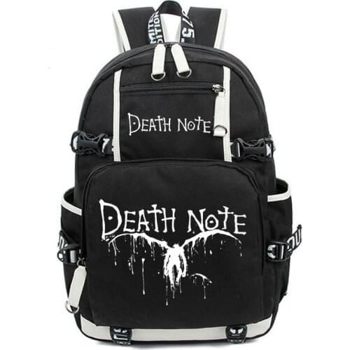 NEW Japan Anime Death Note Backpack print schoolbag for Boys Girls high-quality Oxford Luminous Travel Laptop Book Bags