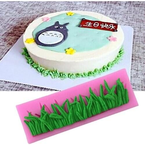 Silicone Fondant Cake Mold Tree Bark Texture Grass Chocolate Mould For Kitchen Baking Cake Mould Decoration Tools