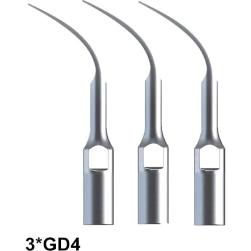 Dentist Dental Material 3Pcs GD4 Scaling Tip For SATELEC / DTE Scaler To Remove All Supragingival Calculus And Bacterial Plasue