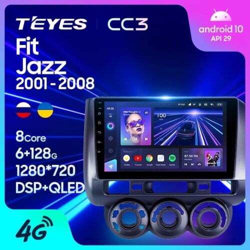TEYES CC3 For Honda Fit GD 2001 - 2008 Jazz GD Right hand driver Car Radio Multimedia Video Player Navigation stereo GPS Android 10 No 2din 2 din dvd