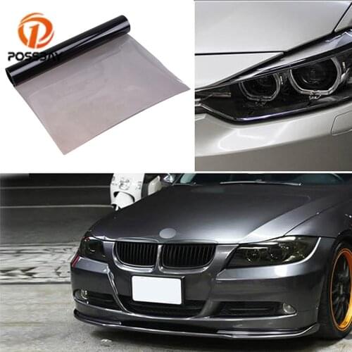 POSSABY 30 x 120cm Auto Car Tint Headlight Taillight Fog Light PVC Yellow Film Sheet Sticker Cover 40 x 120cm Fog Light Film