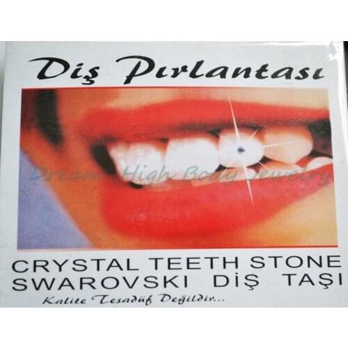 New Style Temporary Tooth Jewels Finest Austrian Crystals Teeth Jewelry Crystals Fancy Girls Jewelry sparkles 2mm Gem