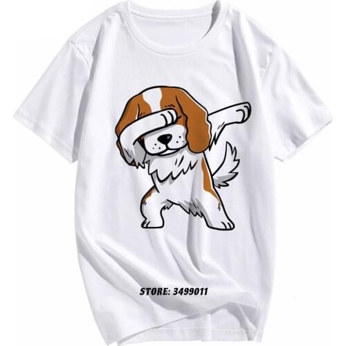 Dabbing Shiba Inu Dog Funny T Shirt Mens Cavalier King Charles New Design Fashion Tops T Shirt Camisas Hombre Streetwear