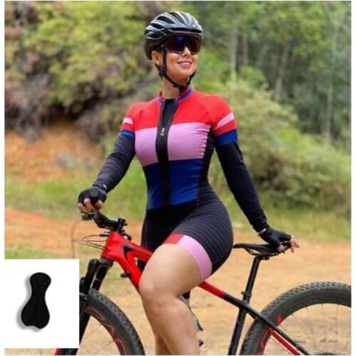 2021 Womens Bike Suit Triathlon Jumpsuit, outdoor Bicycle Sports Wear summer short sleeve t breathable shirt Customized Sets