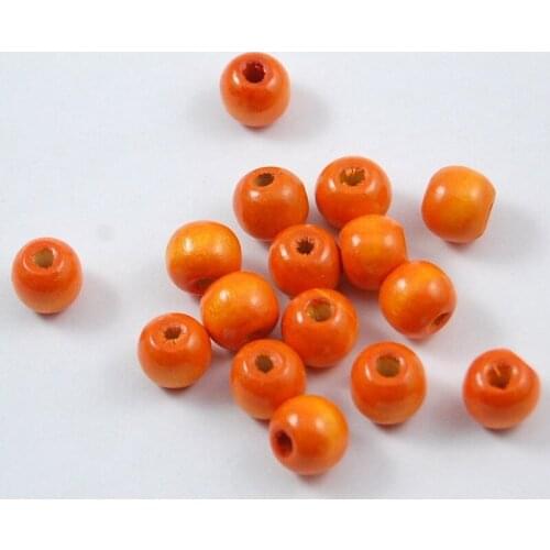 100pcs Flower Wooden Beads Natural Ball Wood Spacer Beads for Jewelry Making Toy DIY Bracelet Necklace