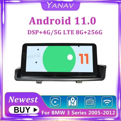 2 Din Android 11 Auto Stereo For BMW 3 Series E90 2005-2012 GPS Navigation Multimedia Built In Carplay Head Unit 256G 12.3 Inch