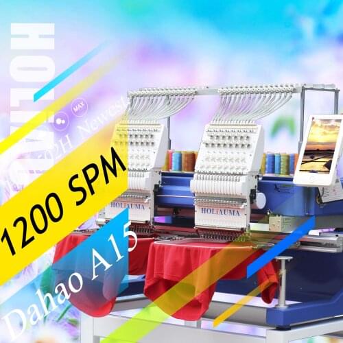 3 Years Quality Warranty!!!Holiauma High Effciency 2 Head 15 Needles Shirt Garments Flat Embroidery Machine Parts T Ajima Price