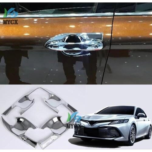 High quality for Toyota Camry XV70 2018 2019 car armrest door bowl panel cover trim 4pcs