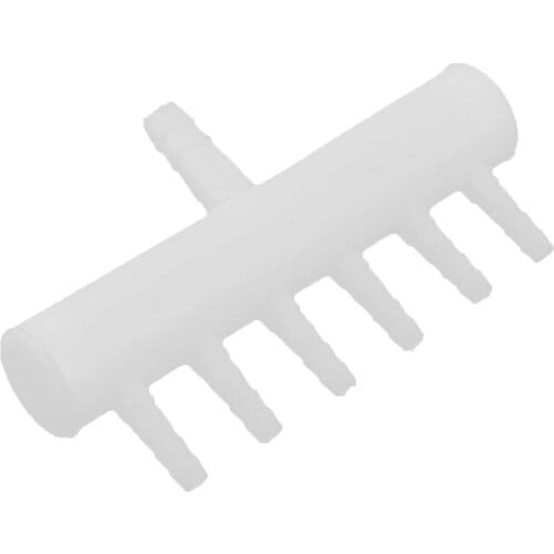 Aquarium air valve, multiplex air terminal for share air from compressors ( one 8mm in). (6 x out 4mm ) 1pcs