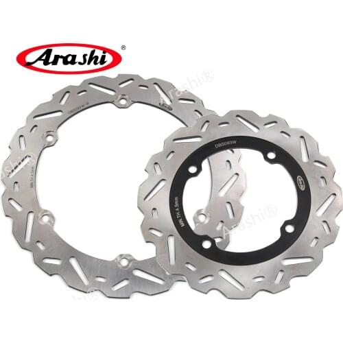 Arashi 1 Set CNC Front Rear Brake Disc Disk Rotors For HONDA CBR R 500 2013 2014 2015 2016 2017 2018 2019 CBR500R CBR-R CBRR500