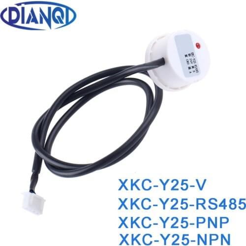 DC 5V 12V 24V XKC Y25 Non Contact Liquid Level Sensor Switch Detector Outer Adhering Type Level Sensor NPN PNP RS485 Interface