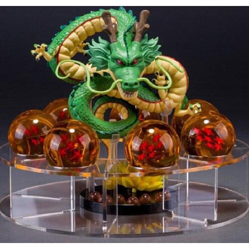 Dragon Ball Anime Son Goku Dragon Crystal Balls Luminous Rockery Action Figure Collection Model Dolls Toys For Chindrens Gift