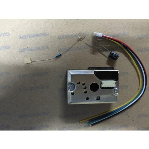 GP2Y1010AU0F upgraded version of GP2Y1014AU0F high sensitivity dust sensor PM2.5 GP2Y1014 Capacitance resistance including wire