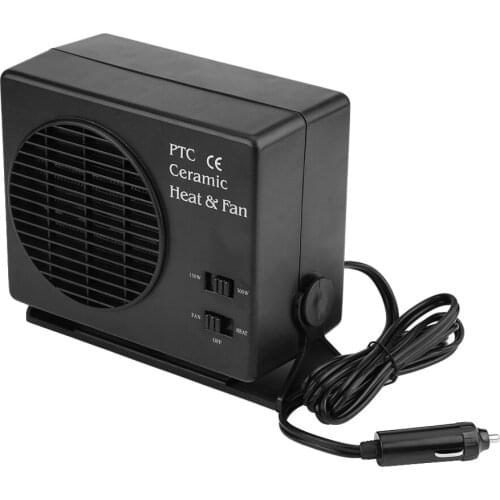 300W Car Fan Heater Switch Ceramic Heating Warmer Defroster Demister Car Electrical Heating Fans Instant Heating