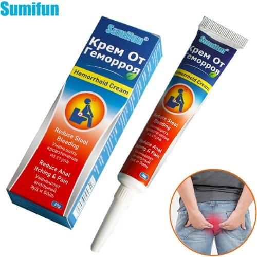 Sumifun 1Pc Hemorrhoids Treatment Cream Anal Fissure Anus Bleeding Internal External Mixed Hemorrhoids Medicine Herbal Ointment