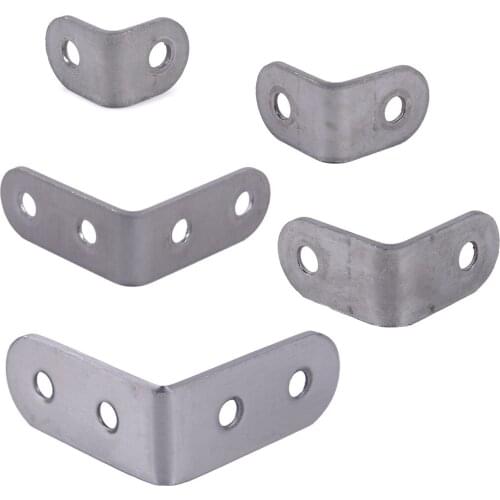 LETAOSK 4.5x4.5cm New 10pcs Stainless Steel L Shape 90 Degree Right Angle Bracket Corner Brace Joint for Shelf Support