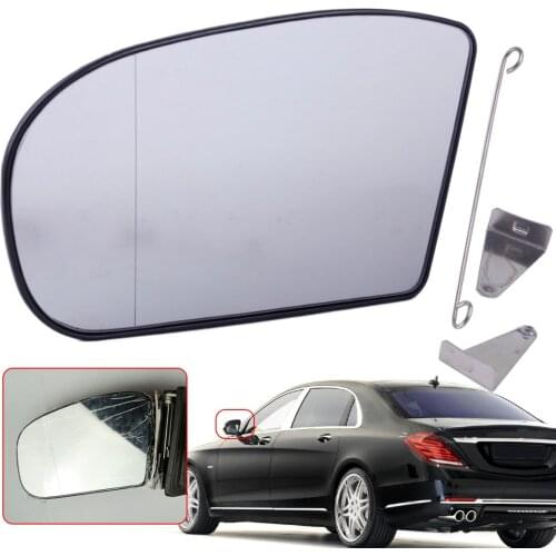 CITALL Left Heated Wide Angle Door Mirror Glass 2038100121 Fit For Mercedes E C Class W211 W203 E320 E350 E55 C230 C320 C350