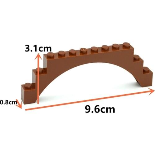 MOC Brick Arch 1x12x3 6108/14707/18838 Top with Reinforced Underside Bridge DIY Building Blocks Compatible Assembles Particles