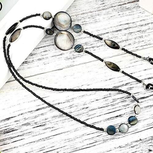 Fashion Women Reading Glasses Chain Shell Beads Sunglasses Cord Beaded Eyeglass Lanyard Holder Strap Eyewear Retainer Hot Sale