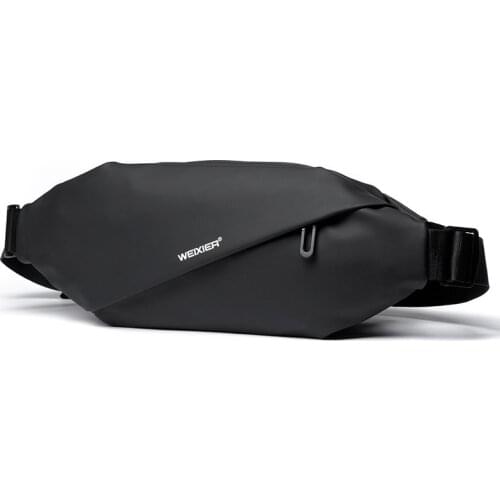 Oxford Leather Mens Waist Packs Travel Waist Pack Male Crossbody Bags Leather Pouch Male Fanny Pack Belt Bag Phone Pouch Bags