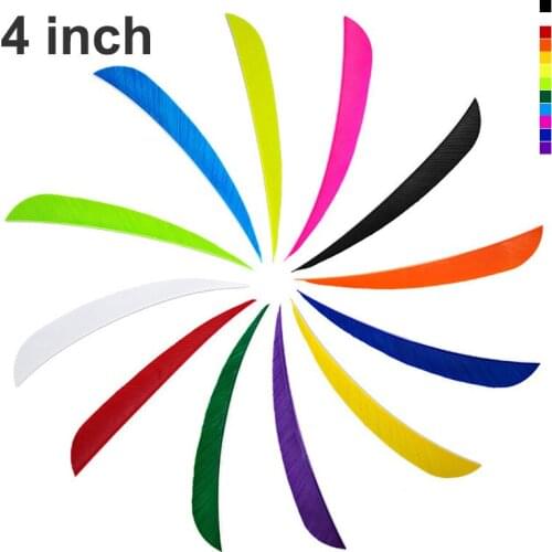 100pcs Turkey Arrow Feather 4 Inch Water Drop Right Wing Fletchings For Archery Hunting and Shooting Arrow Accessories Fletches