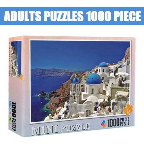 Puzzle Adults Children Jigsaw Puzzles 1000 Piece Landscape Puzzle Game Assembling Interesting sticker Toy Personalized Gift Jun1
