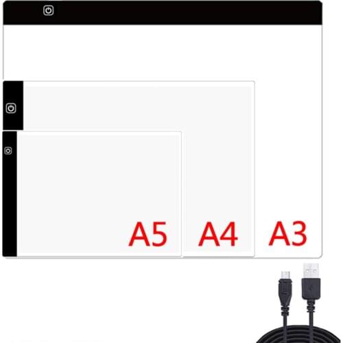 A3 A4 A5 Drawing Tablet Diamond Painting board USB Art Copy Pad Writing Sketching Wacom Tracing led light pad