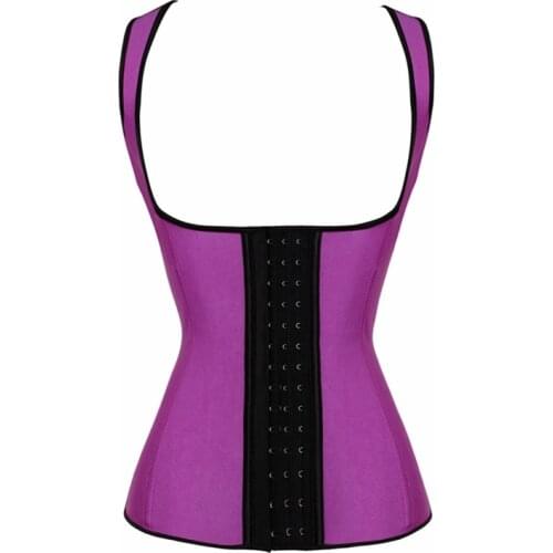 Drop Shipping Waist Trainer Womens Latex Underbust Body Shaper Waist Clincher Corset Bustier Sport Fitness Vest for Weight Loss