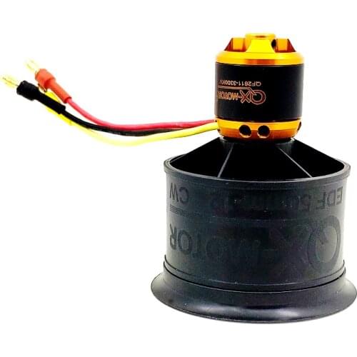 QX-Motor 50mm 12-blade Propeller QF2611-4500KV 5000KV 3300KV 4000KV Ducted Suit EDF for RC Airplane Fixed-Wing Drone Under 800g