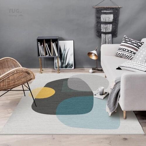 Modern Simple Japanese And Korean Style Abstract Stone Living Room Bedroom Kitchen Bedside Carpet MatCustom Size