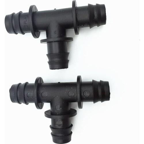 100 pcs Irrigation Connector Tee For DN16 hose Plastic Hose Fitting Water Splitter