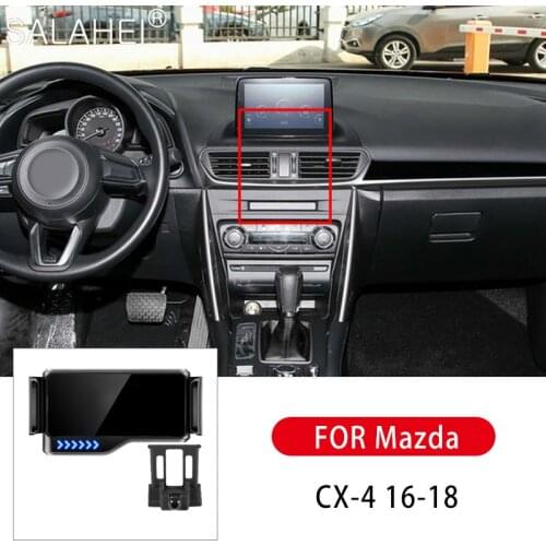 2021 New Car Phone Holder Gravity Car Bracket Air Vent Stand Holder Cell Phone Holder For Mazda CX-4 16-18 Car Goods Brackets