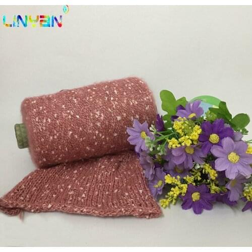 500g*1 piece Snowflake threads Mohair Blended Yarn for crochet Medium thickness Colorful Knit sweater Yarn for knitting ZL68