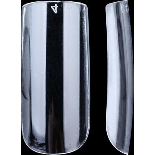 500pcs Salon Full Cover Single Number Square Fake Nails Tips Artificial Nail Art Tips Fingernail DIY Practice