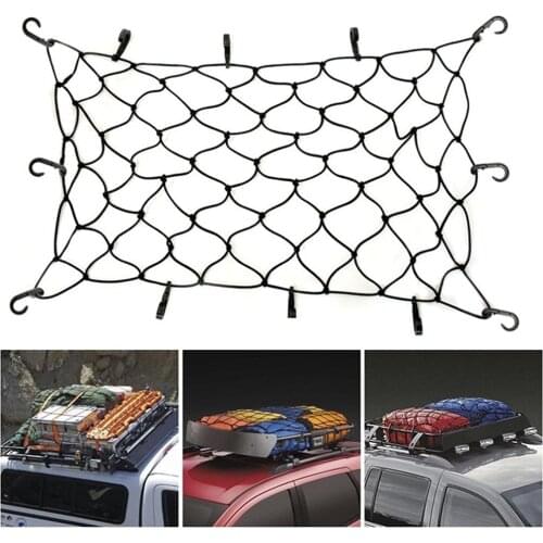 Car Roof Top Cargo Net Elastic Mesh Luggage Rope Cover Organizer Net Car Roof Rack