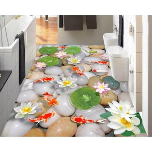 Beibehang High Quality Personality Dream Fashion Decoration Interior Wallpaper Cobblestone 3D Flooring wall papers home decor