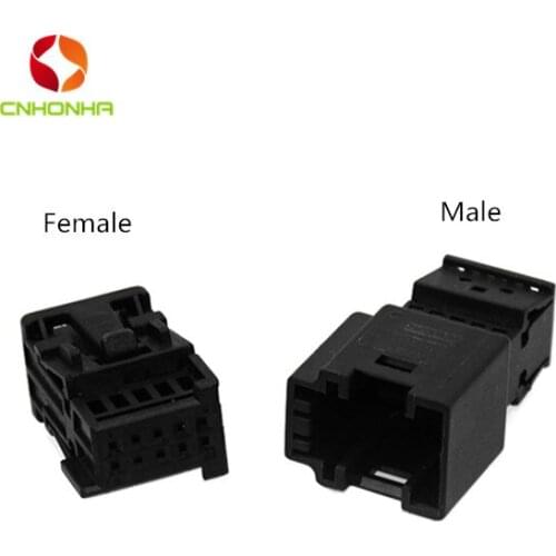 Free shipping 10 pin female and male automotive wire harness connector 1355789-1 1-929270-1