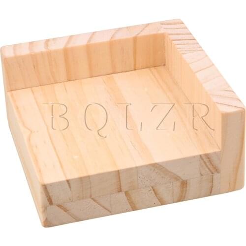 9.8x9.8CM Slot L-shaped Wood Furniture Lifter Sofa Table Riser Add 3cm BQLZR