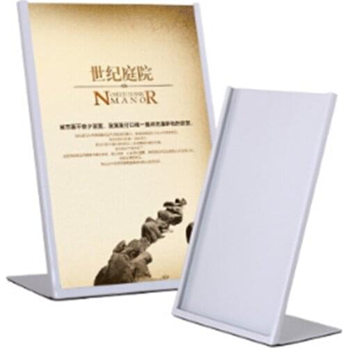 A3 Black White L Poster Frame Metal Photo Frame Poster Stand Advertising Banner Frame Stand Painting Holder Display Stand Rack