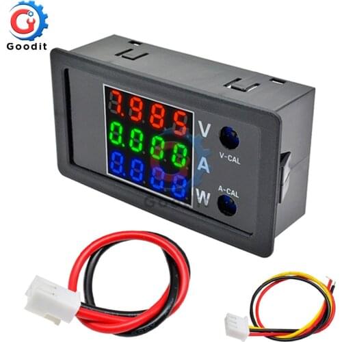 DC 100V 10A 1000W LCD Display Voltage Current Power Meter 4 Digital High Precision Voltmeter Ammeter Wattmeter Tester Detector