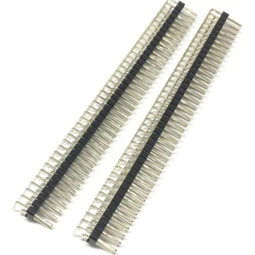 2.54mm Double Row Right angle Male Breakaway PCB Board Pin Header Connector Pinheader 2 * 3/4/10/12/15/40Pin For Arduino