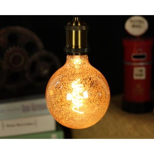 Edison Bulb LED Flexible Filament Lamp Flashing Gold Flashing Silver Retro Dimming Bulb 220V 4W E27 Home Holiday Decoration Bulb