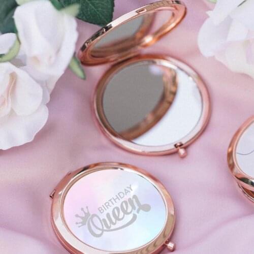 Birthday sash sleep mask Cosmetic makeup Compact mirror 16th 18th 21st 30th 40th 50th 60th Party Decoration gift present
