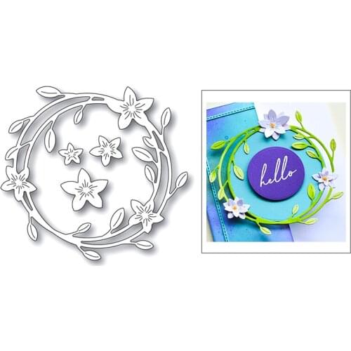 2020 Hot Fathers Day New Metal Cutting Dies For DIY Scrapbooking Flower Wreath Paper Craft Decoration and Card Making No Stamps