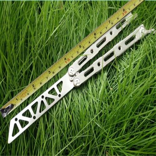 The one Butterfly BM87 with titanium handle Trainer Knife Hunting Knife Folding Pocket Knife Edge-shaped exercise blade