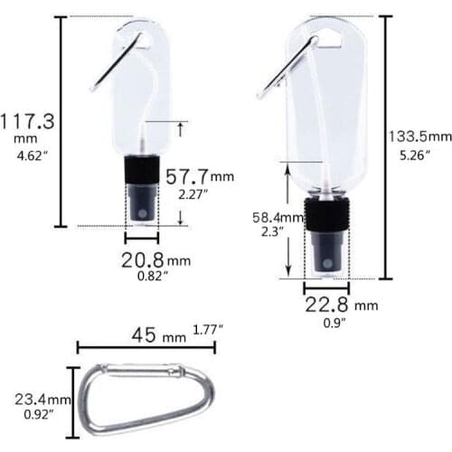 Portable Alcohol Spray Bottle Empty Hand Sanitizer Empty Holder Hook Keychain