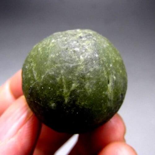37g Prehnite Ball Sphere Crystal with Epidote - crystals and stones healing Mineral specimen Home Decor feng shui L001