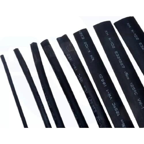 5Meter 2:1 Black 11.5 2 3 4 5 6 8 10 12 mm Diameter Heat Shrink Heatshrink Tubing Tube Sleeving Wrap Wire Sell Connector Repair