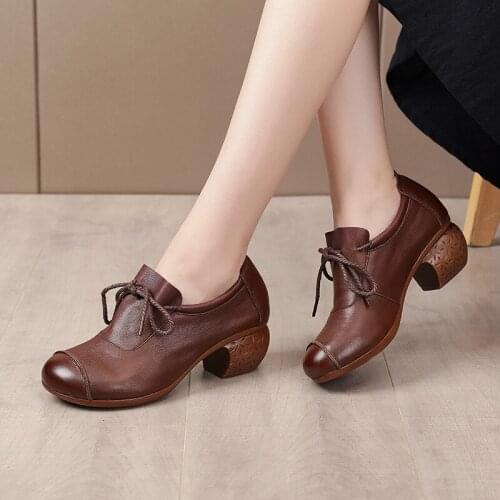 Кожаные туфли-лодочки VISIVANE China At AliExpress